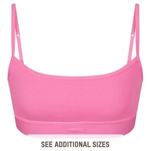 Skims cotton rib scoop bralette 🩷